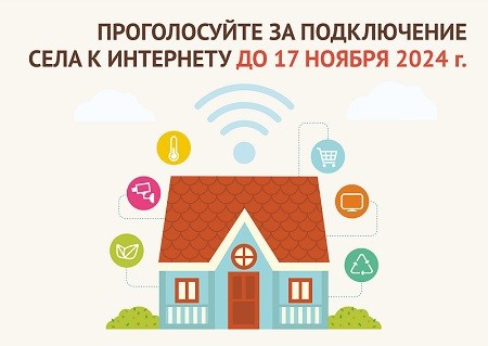 Минцифры России проводит голосование за подключение малых населенных пунктов к мобильному интернету.